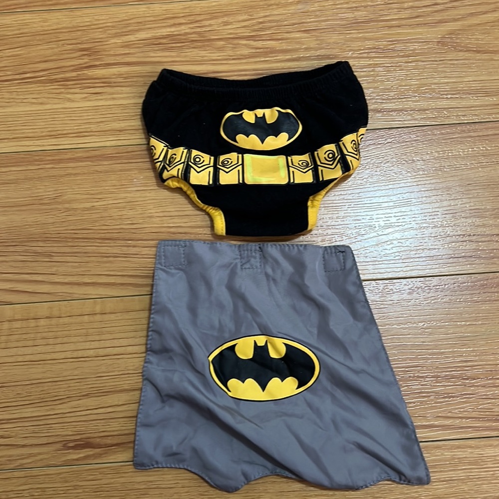 Batman baby diaper cover with cape